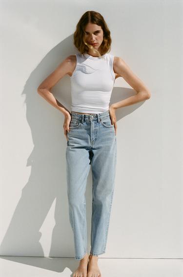 TOP RIB - Blanco de Zara - Imagen 0