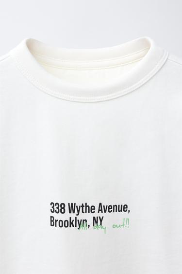 SLOGAN COMFY T-SHIRT - Ecru by Zara - Image 2
