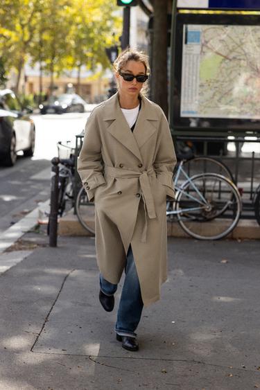 LONG TRENCH COAT - camel by Zara - Image 4