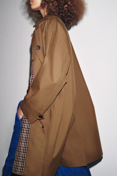 TRENCH MIDI ZW COLLECTION - Camel foncé de Zara - Image 1