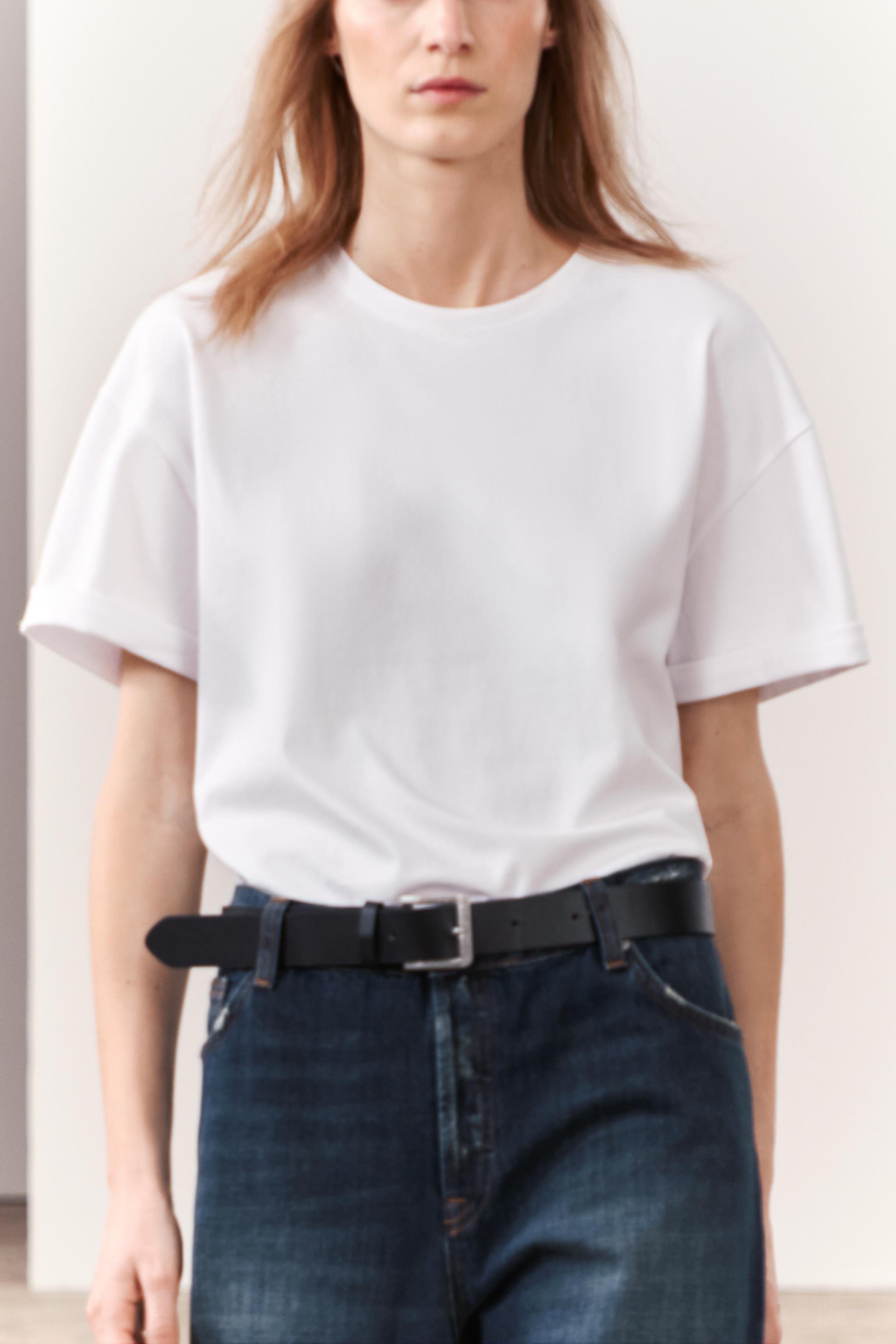 ヘビーコットン Ｔシャツ - ホワイト | ZARA Japan / 日本