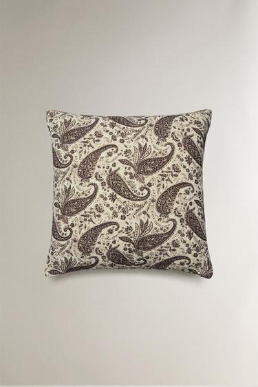PAISLEY CUSHION COVER - Ecru by Zara - Image 2