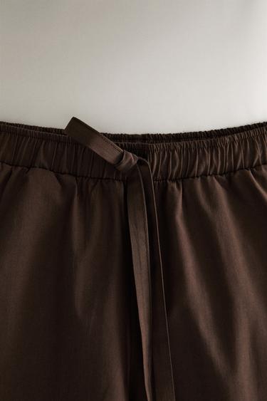 SHORT COTON - Marron de Zara - Image 1