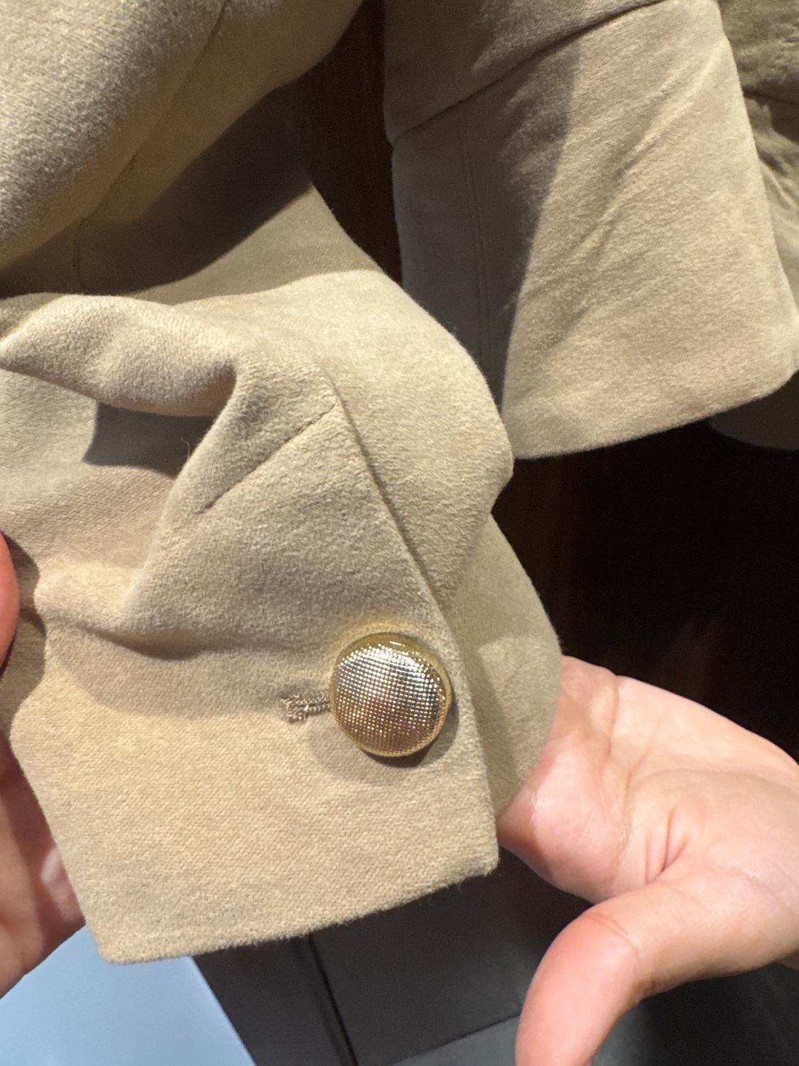 PUFF SLEEVE FAUX SUEDE JACKET - Image 4