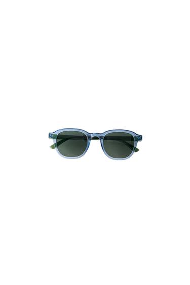 GAFAS DE SOL MONTURA TRANSPARENTE - Azul de Zara - Imagen 0