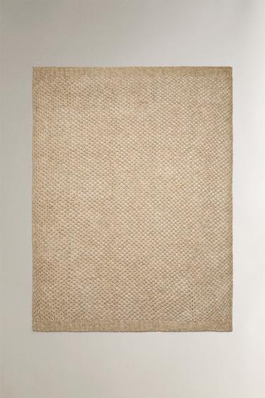 KNIT BLANKET - Beige by Zara