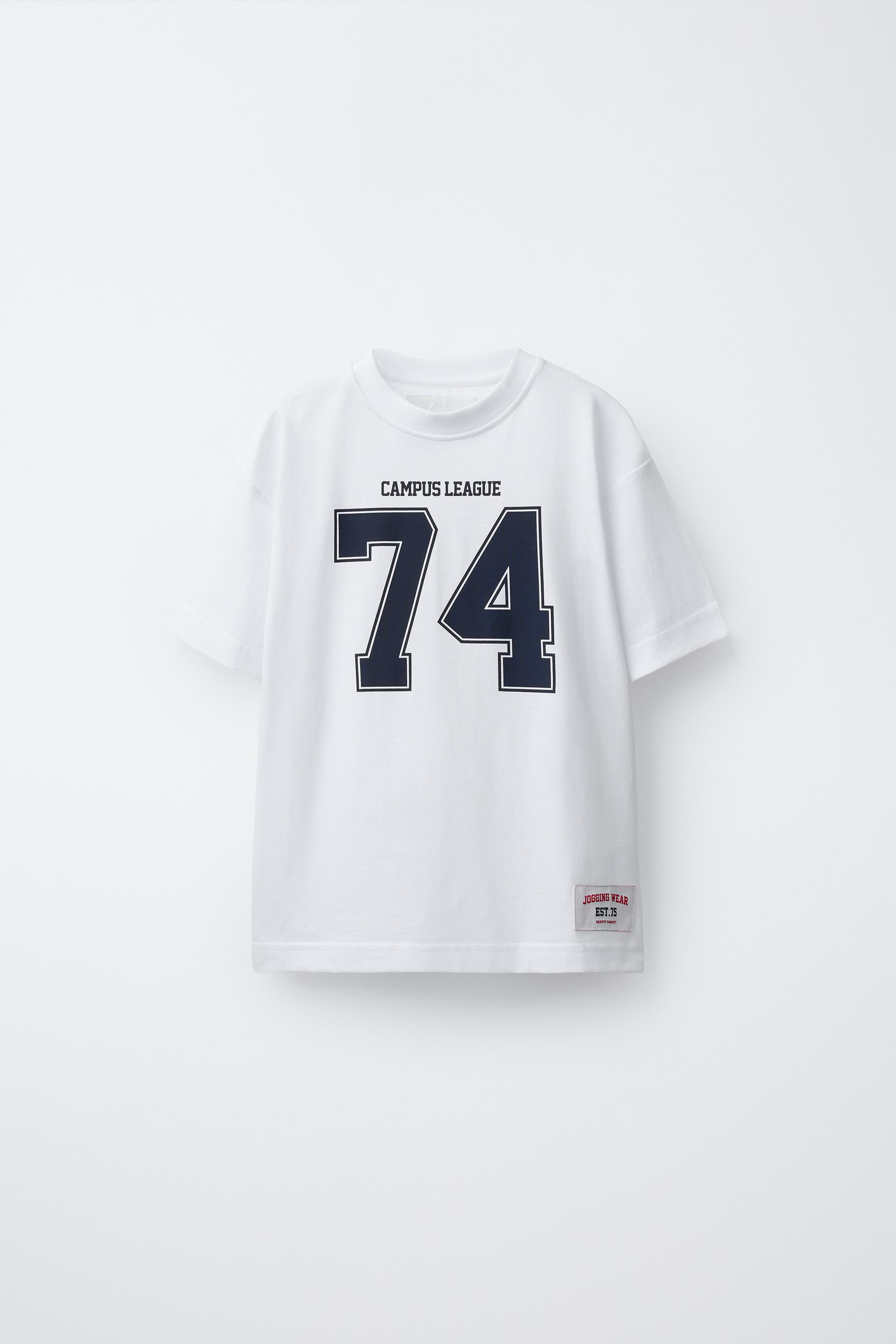 NUMBER JOGGING T-SHIRT - White | ZARA United States