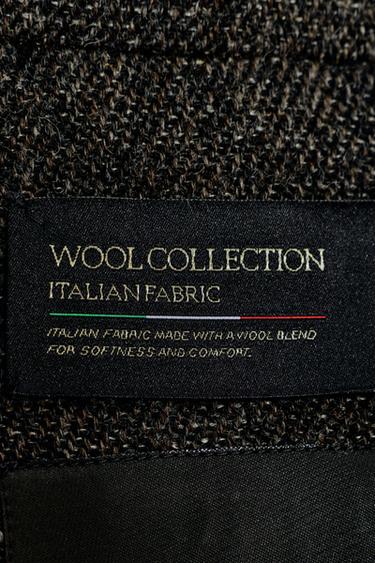 WOOL BLEND COAT WITH VENTS ZW COLLECTION - Brown marl by Zara - Image 4