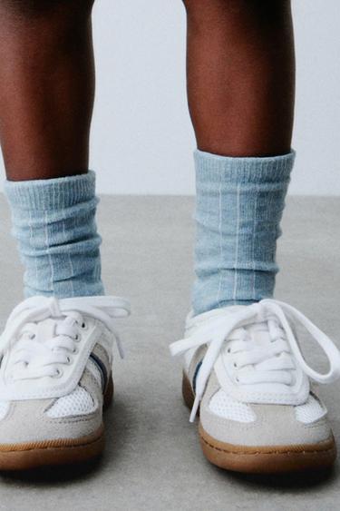 FIVE-PACK OF LONG RIBBED SOCKS - Electric blue by Zara