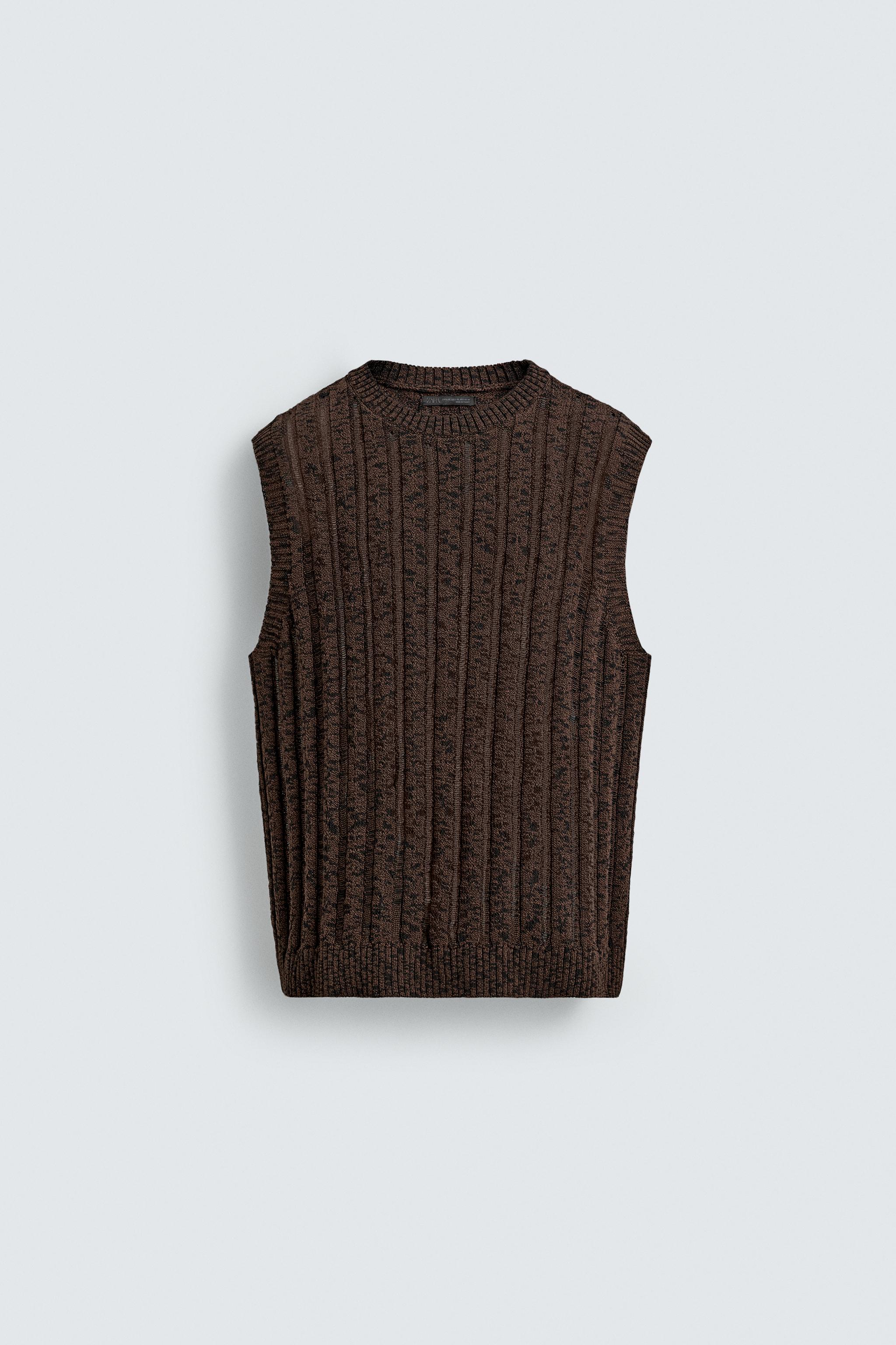 OPENWORK KNIT TANK TOP