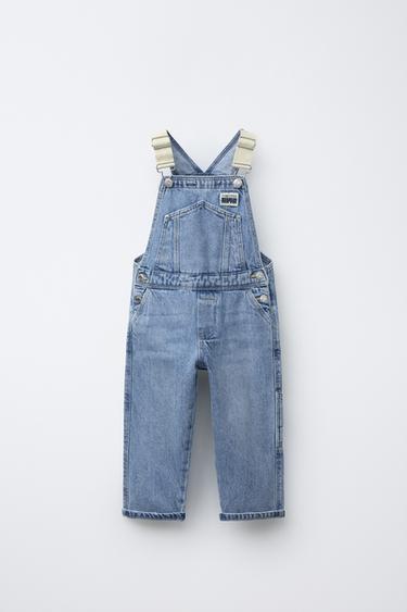 COMBINATION DENIM DUNGAREES - Mid-blue by Zara - Image 0
