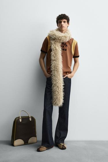 CONTRAST SLOGAN T-SHIRT HARRY LAMBERT FOR ZARA X DISNEY - Brown by Zara - Image 0