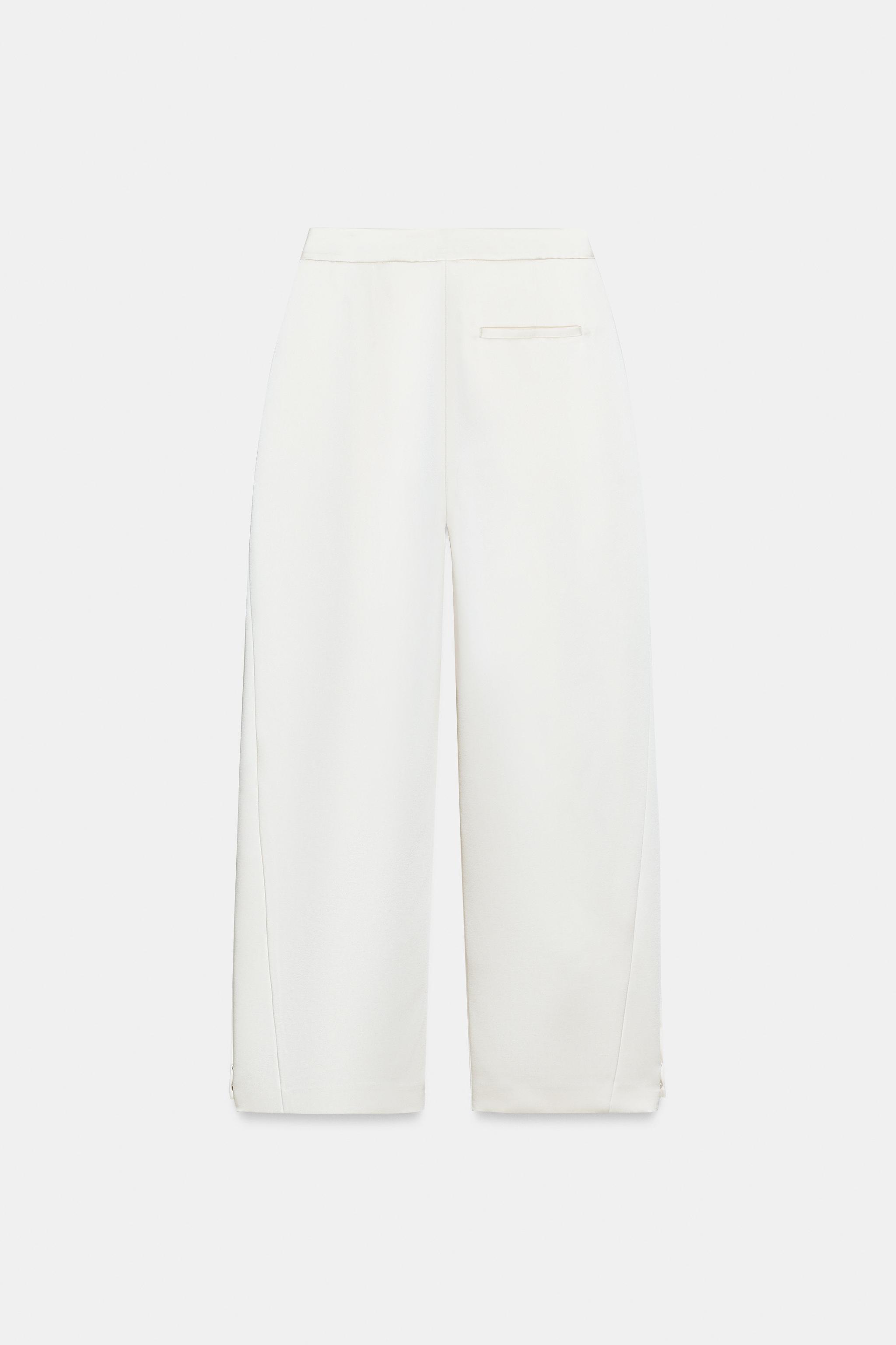 PANTALON BARREL SATINÉ