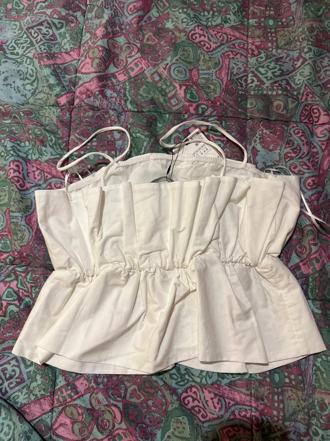 GATHERED POPLIN TOP - Image 2