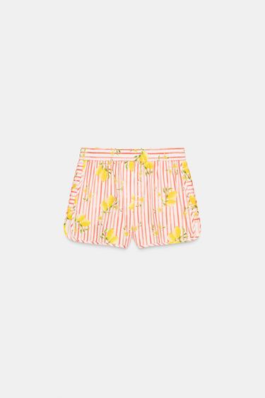 Zara STRIPED SHORTS - Multicolored