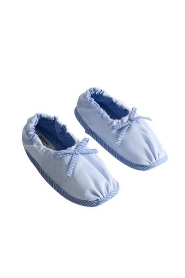 BALLERINE ENFANT NŒUD - Bleu de Zara
