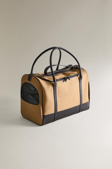 LEATHER PET CARRIER - Beige by Zara - Image 1