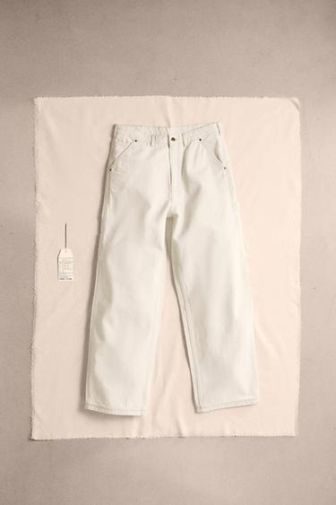 JEANS RELAXED FIT CARPINTERO - Crudo de Zara - Imagen 0