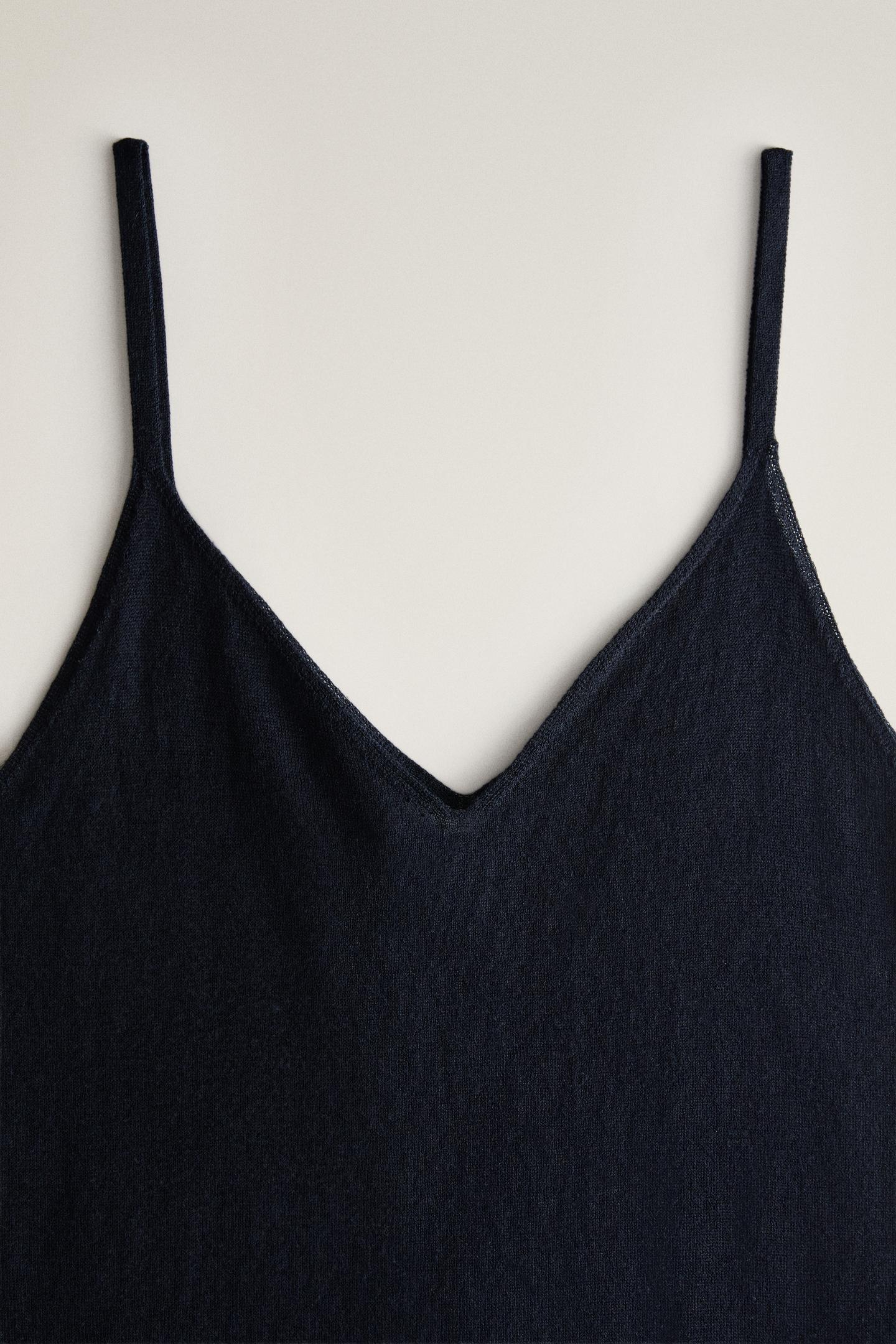 Женский топ Zara Plain Wool Silk Suede, цвет: Синий — фото 2