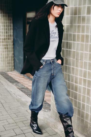 Zara 直筒西裝外套 - 黑色