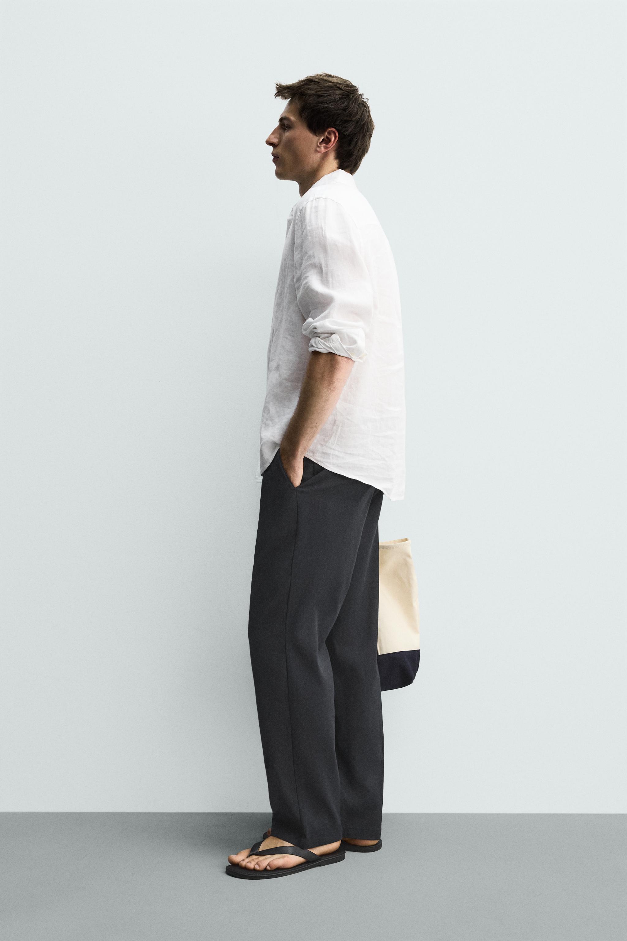 PANTALON COUPE DÉCONTRACTÉE COTON - LIN
