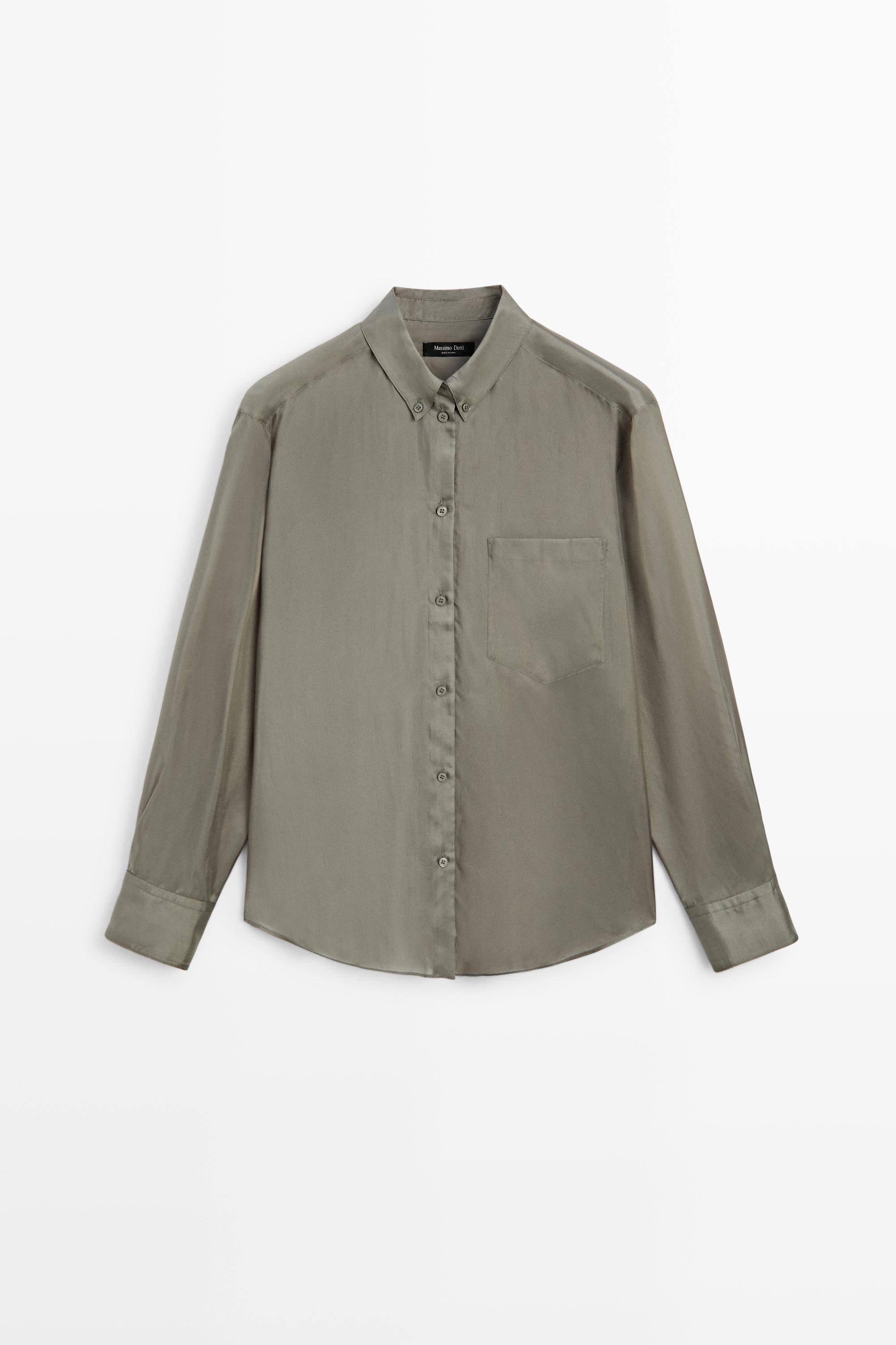 Flowing shirt with pocket detail