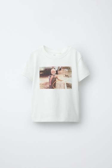 CAMISETA ESTAMPADO FOTOGRAFÍA PUKAS SURF - Branco de Zara - Imaxe 0