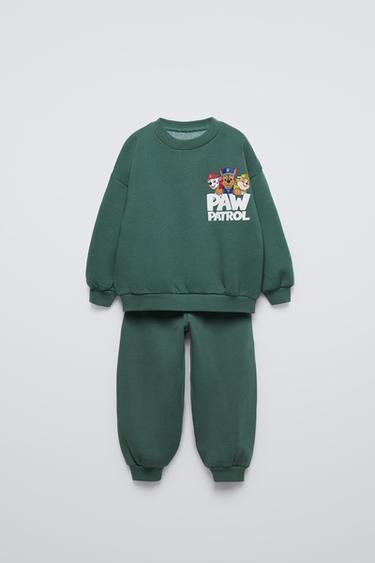 CONJUNTO SUDADERA Y JOGGER PAW PATROL ™ - Verde de Zara