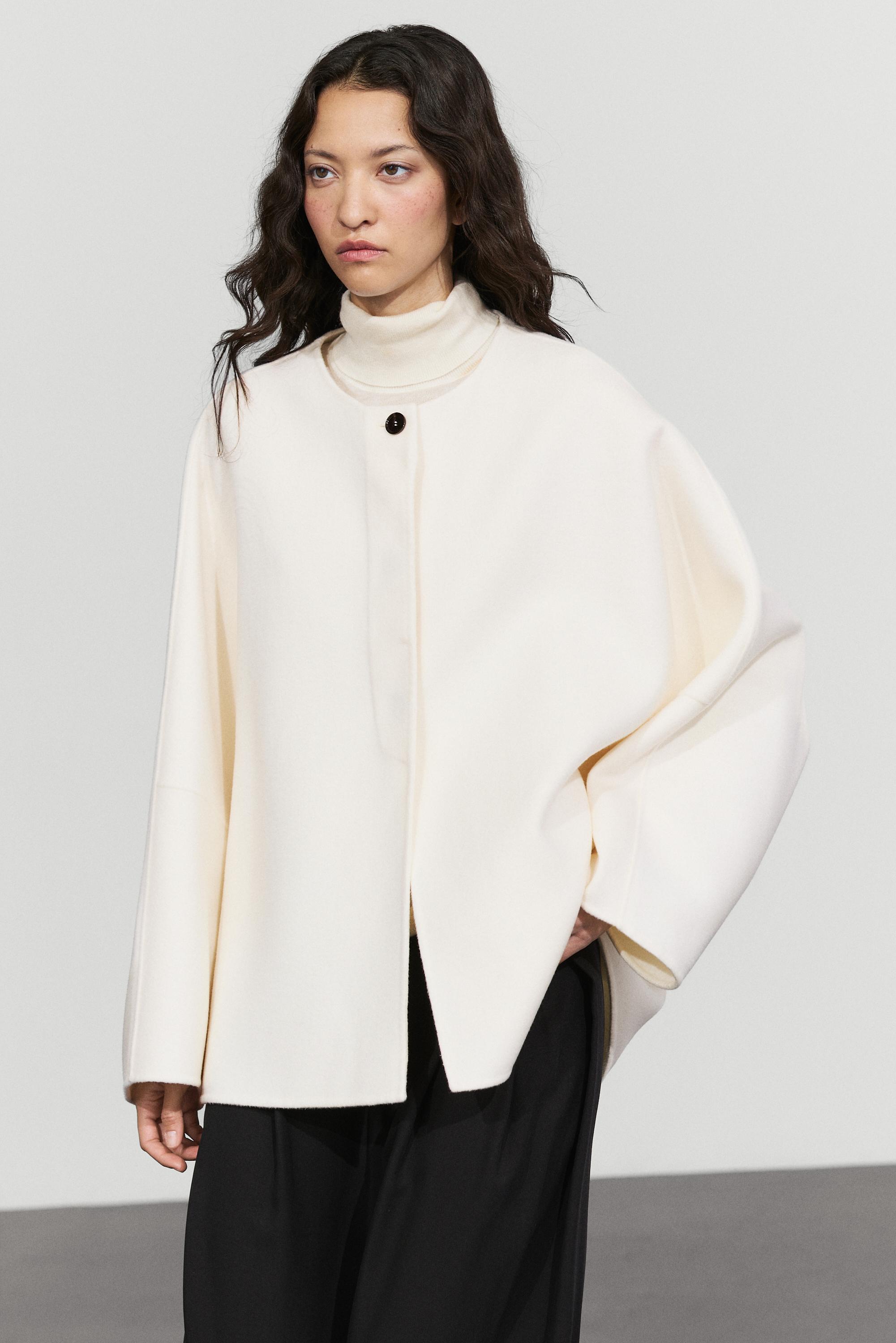 Wool blend voluminous cape coat - 318 | ZARA United States