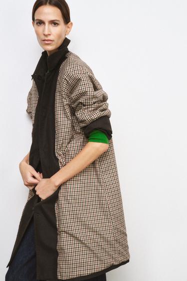 ZW COLLECTION OVERSIZE TRENCH COAT - Dark brown by Zara