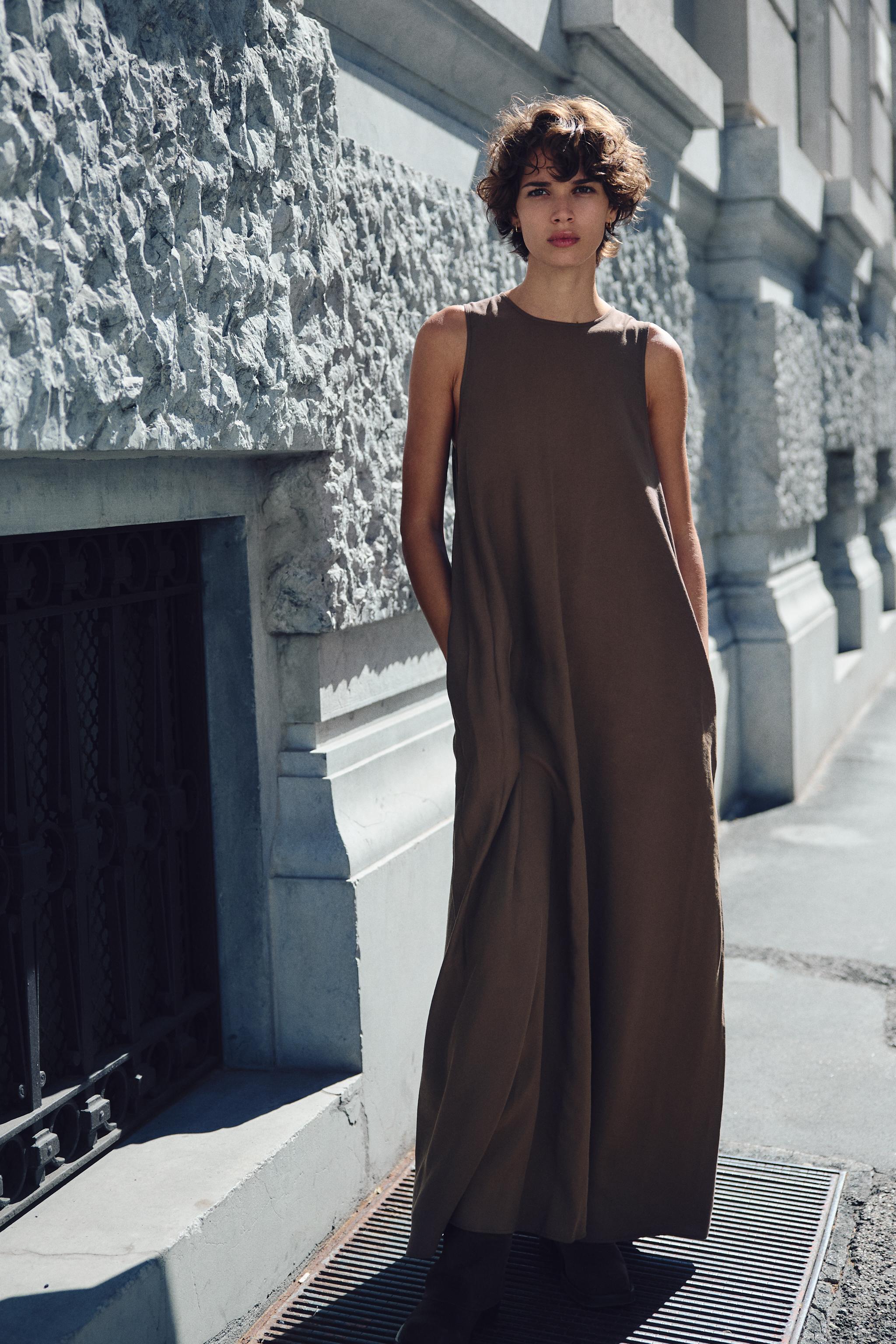 Midi dress with pockets zara hotsell