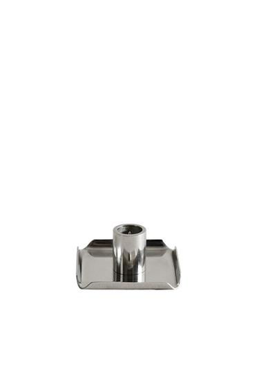 PORTA-VELAS DE AÇO INOXIDÁVEL - Prata da Zara