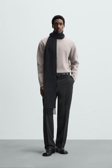 Zara TEXTURED SWEATER - Pearl gray - Image 0
