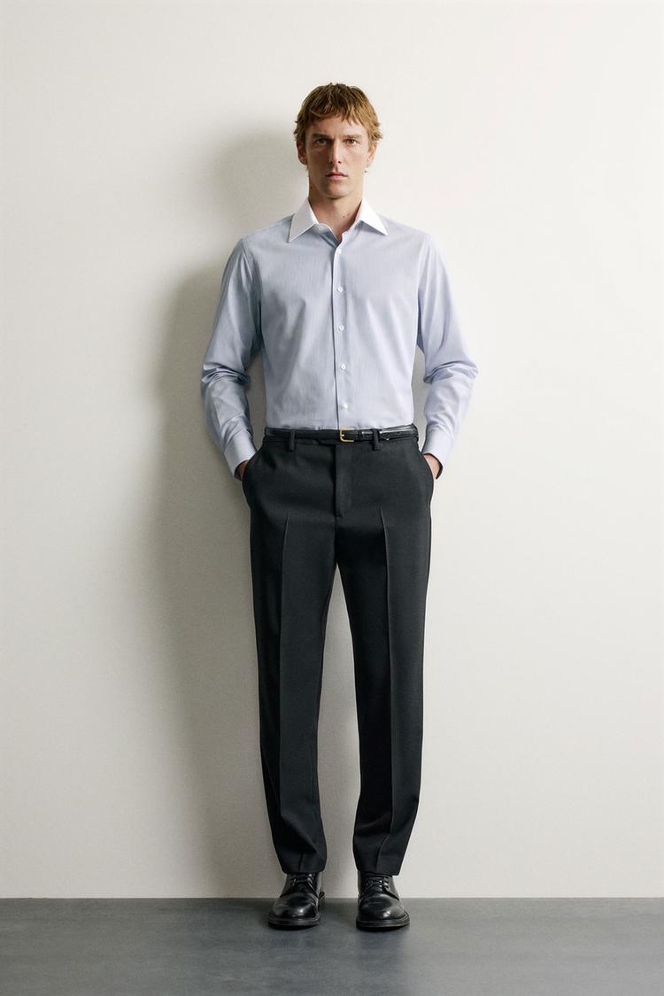 Camisa rayas contraste santa eulalia barcelona 1843 x zara
