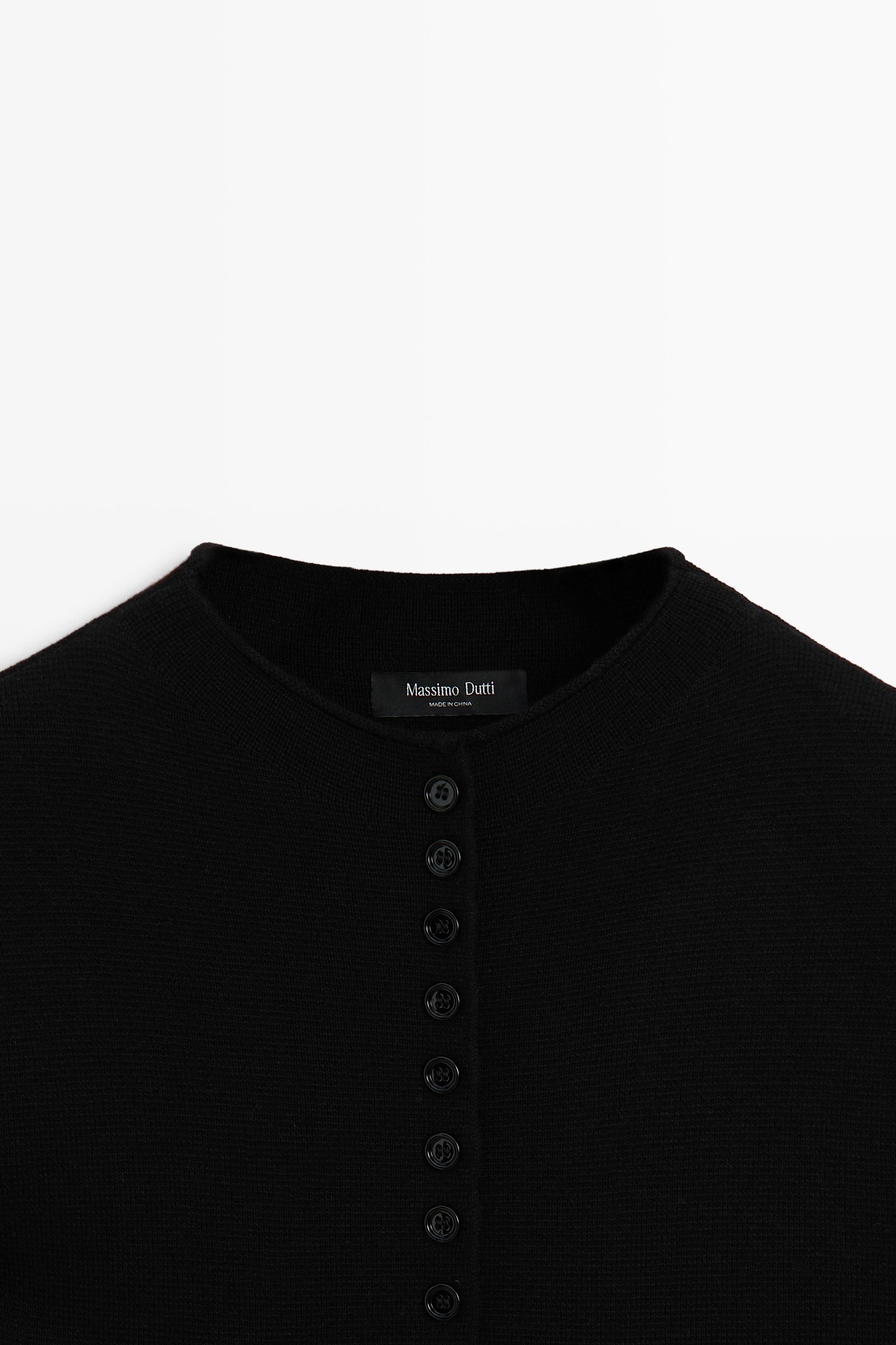 Multi-button knit cardigan