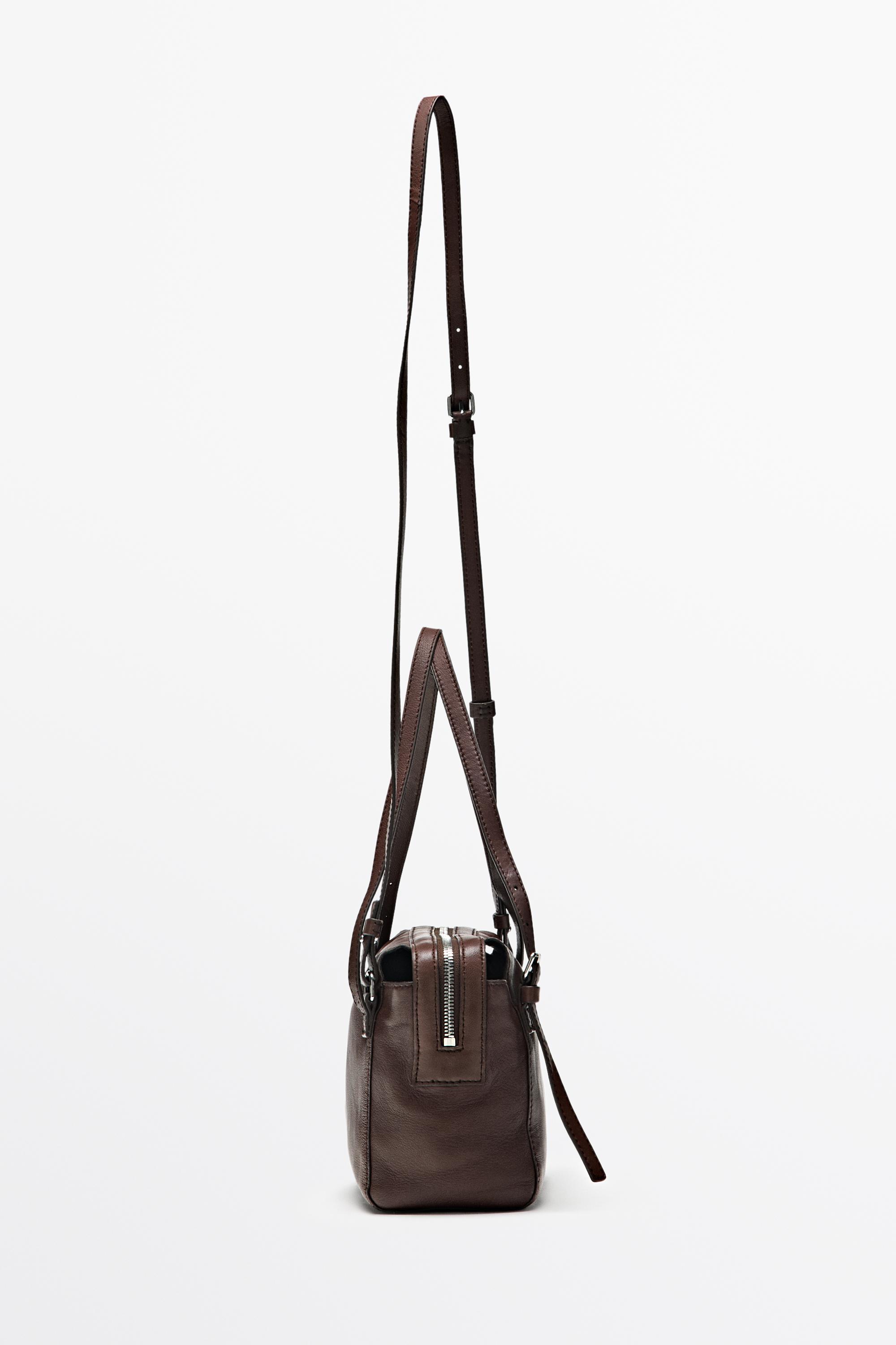 Medium nappa leather satchel bag