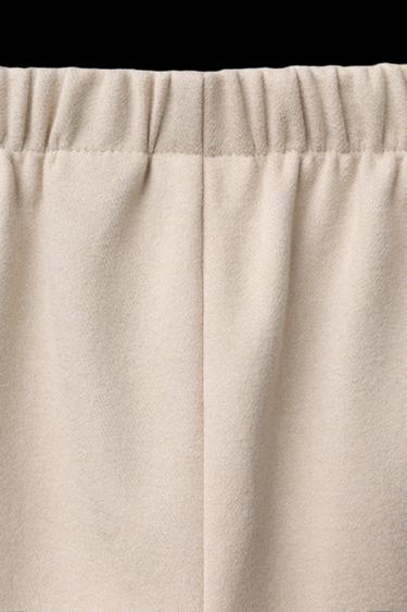 Zara SOFT TOUCH SKORT WITH BOWS - Sand