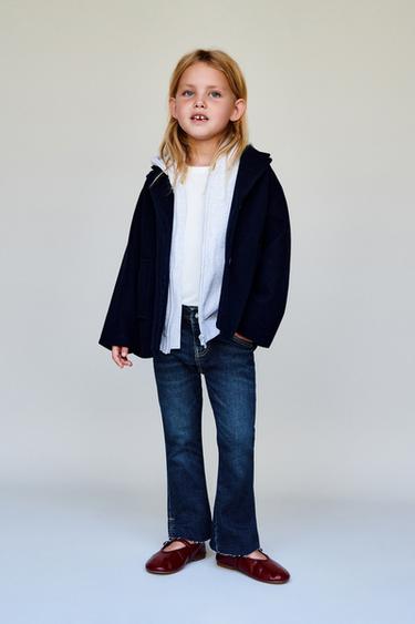 BOOTCUT DENIM TROUSERS - Blue by Zara