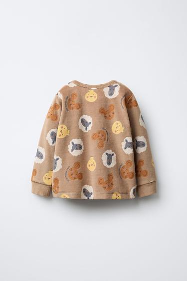 2-6 YEARS / ANIMAL VELVET PYJAMAS - Brown by Zara - Image 2