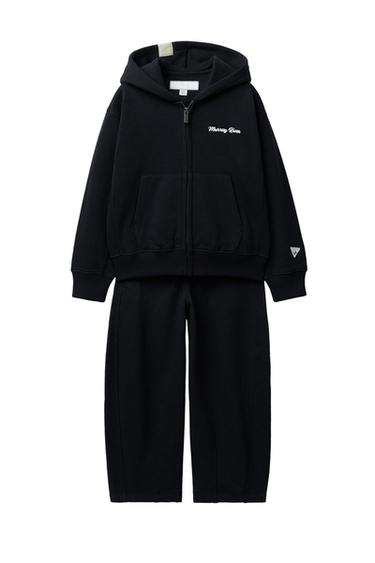 FLEECE SWEATSHIRT AND BALLOON TROUSERS SET - Dark navy by Zara - Image 0