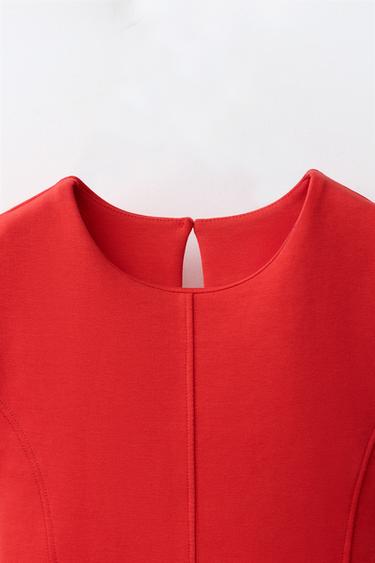 ROMA KNIT DRESS - Red by Zara - Image 2