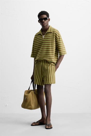 STRIPED BERMUDA SHORTS - Multicoloured by Zara - Image 3