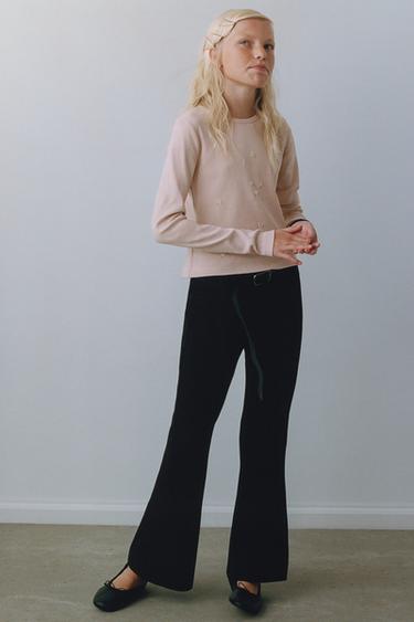 Zara PÄRLTIKANDIGA SOONIKKOES T-SÄRK - Pink