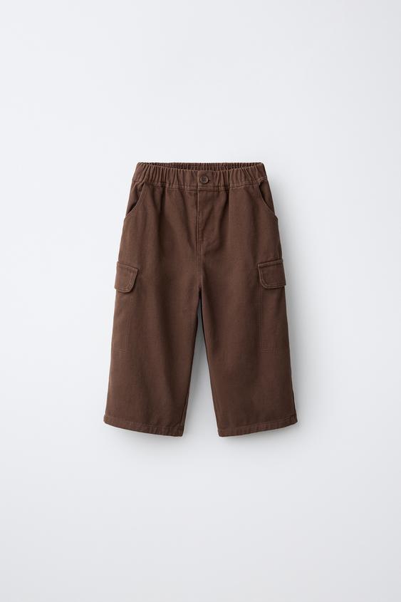 SOFT TOUCH CARGO TROUSERS - Brown de Zara - Imagen 0