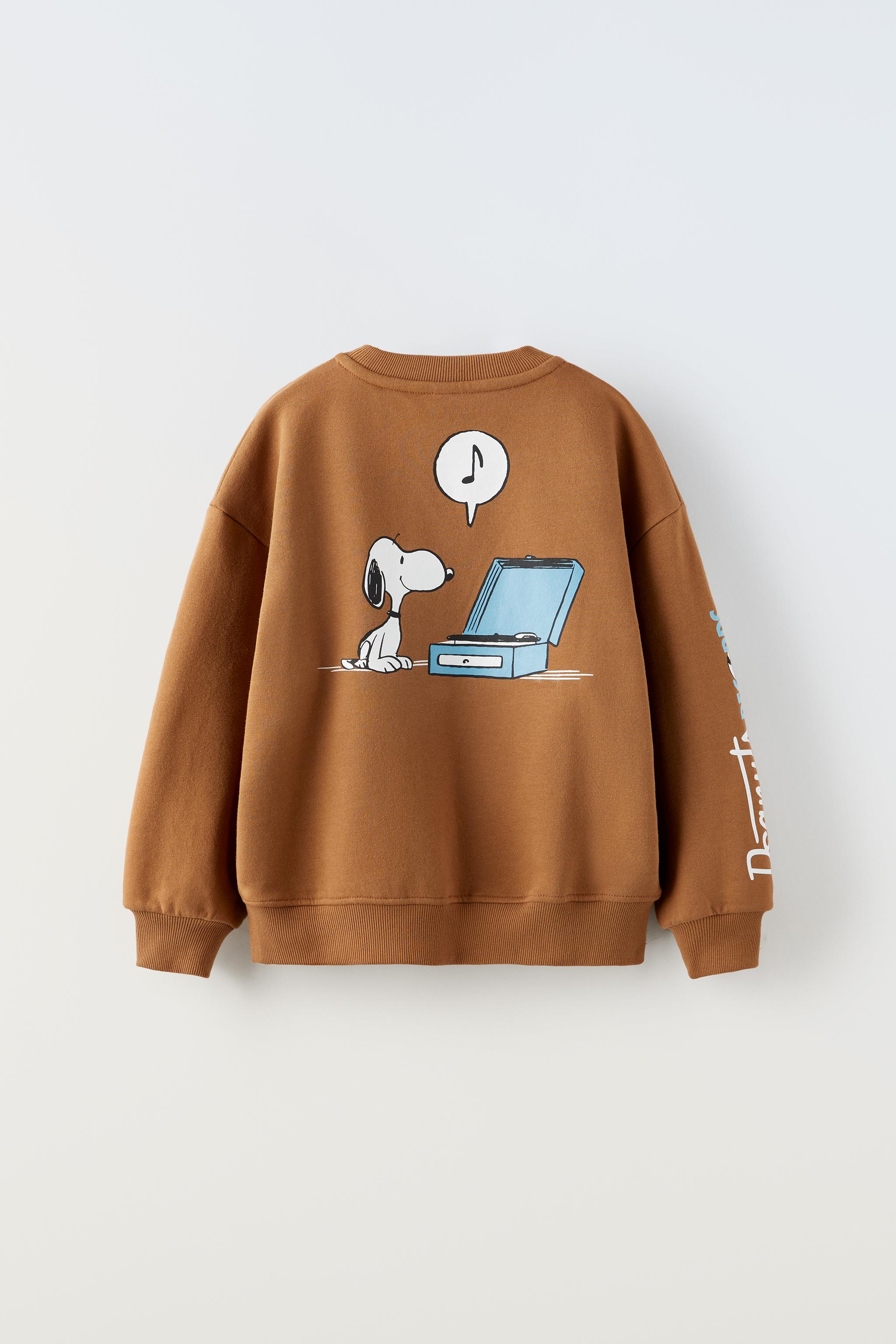 SNOOPY PEANUTS™ スウェットシャツ - キャラメル | ZARA Japan / 日本