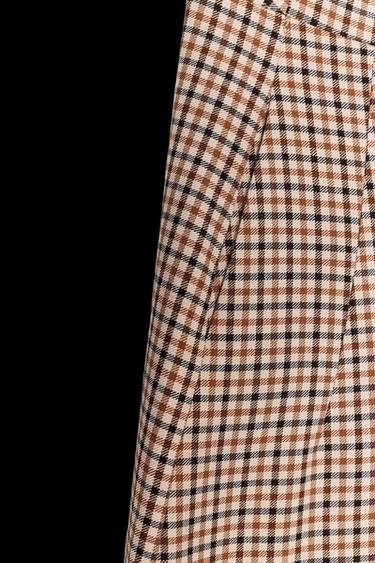 Zara ZW COLLECTION PLAID PANTS - Multicolored