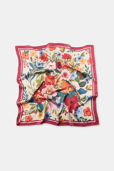 PAÑUELO ESTAMPADO - Multicolor de Zara