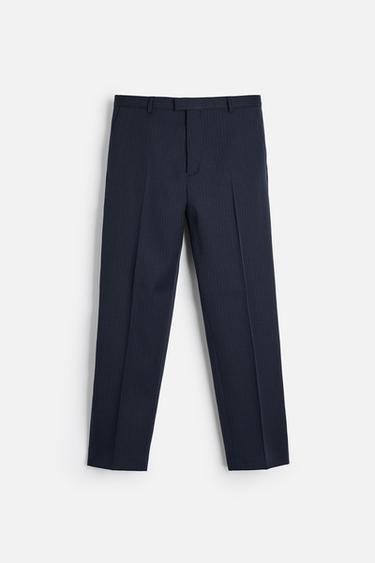 Zara PINSTRIPE SUIT PANTS - Striped