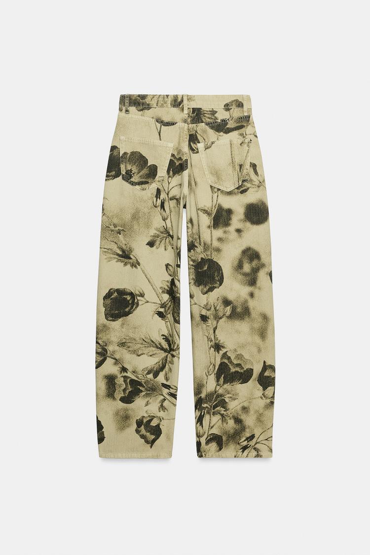 JEANS COLECCIÓN ZW CINTURA MEDIA BARRIL FLORAL 6