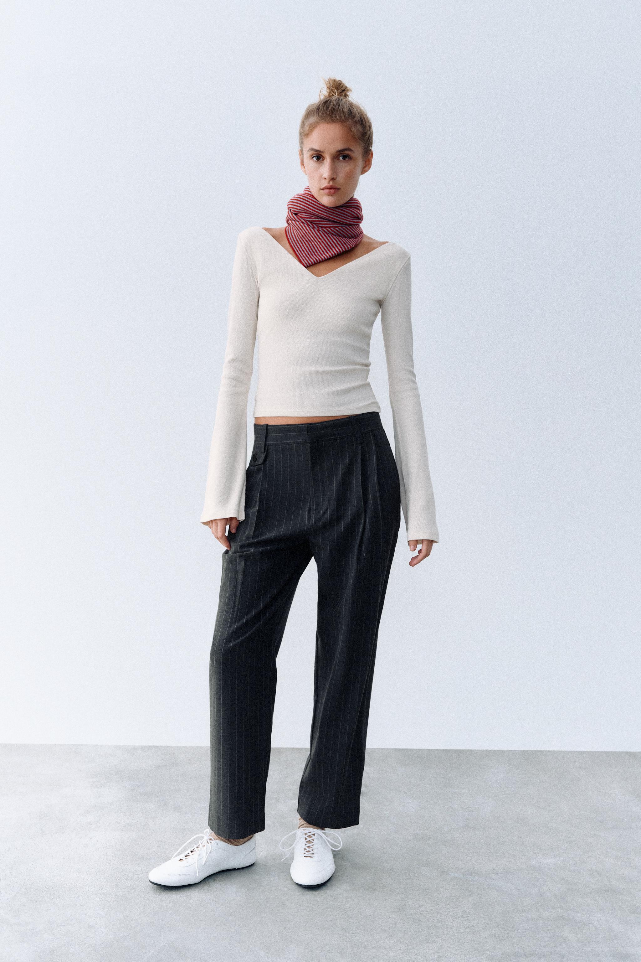 Zara V Yaka Fitilli Top